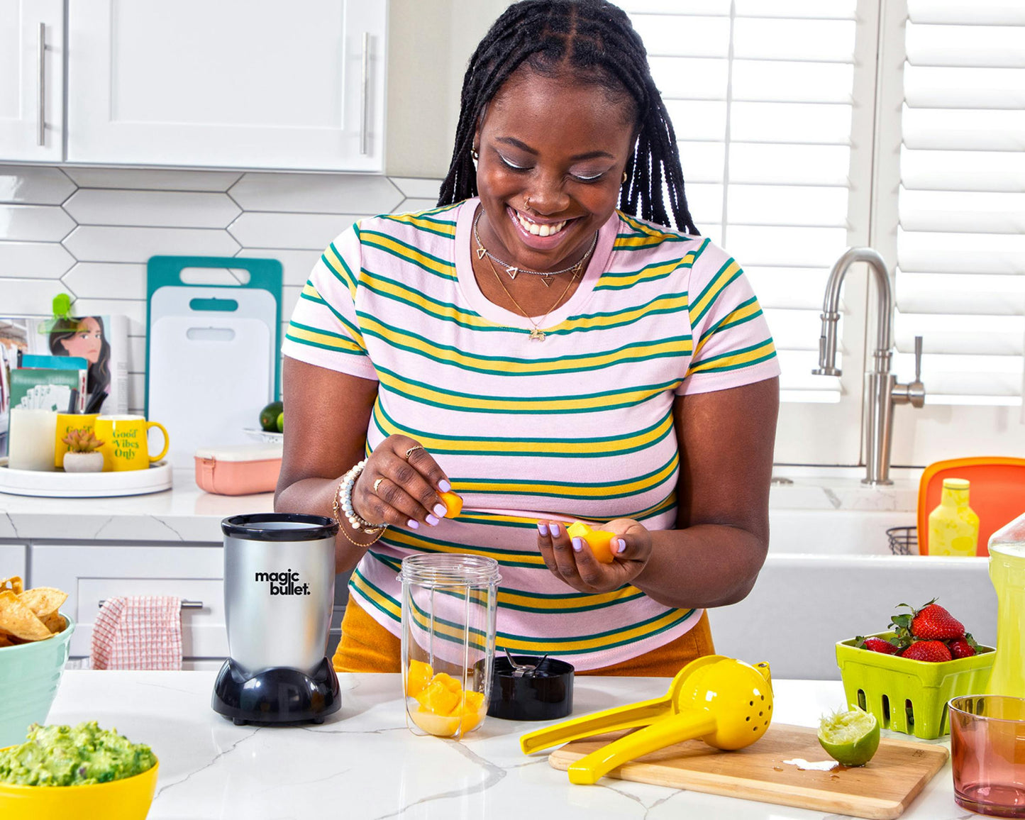 Original Magic Bullet Personal Blender 250W Silver Compact Mixer