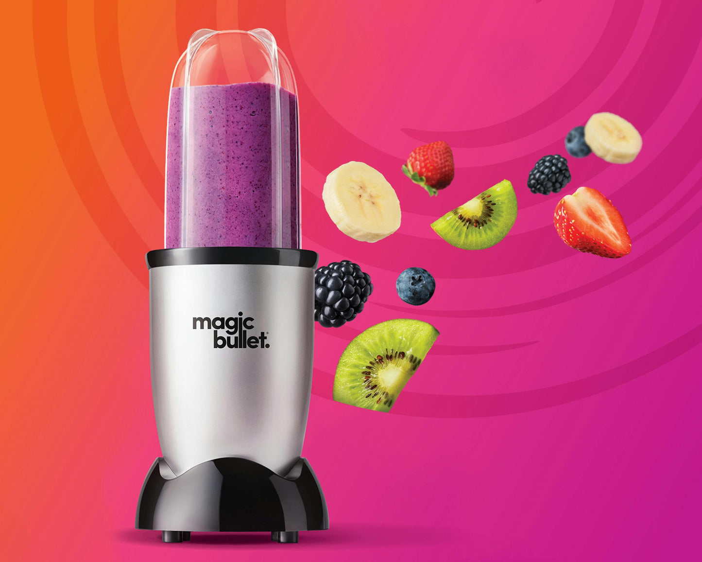 Original Magic Bullet Personal Blender 250W Silver Compact Mixer