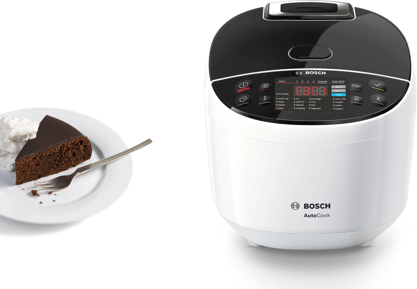 Bosch MUC11W12 Multicooker 5L Capacity 48 Preset Programs Non-Stick Bowl