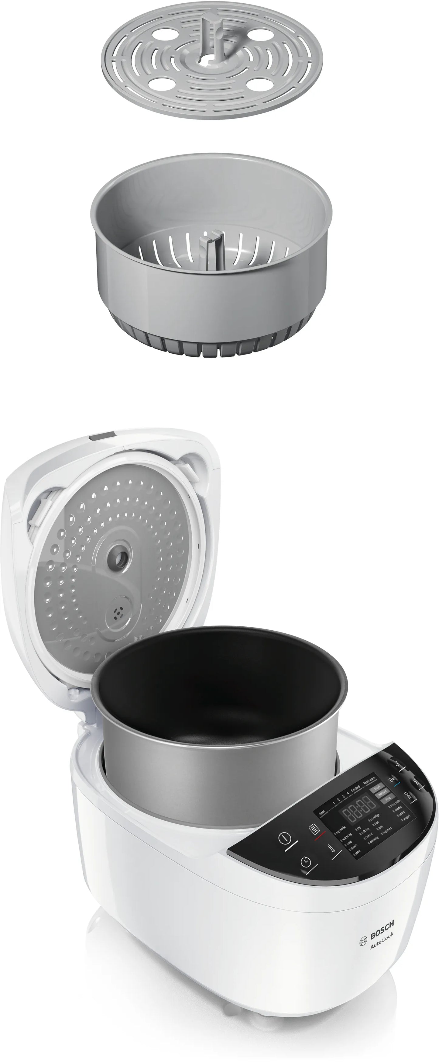 Bosch MUC11W12 Multicooker 5L Capacity 48 Preset Programs Non-Stick Bowl