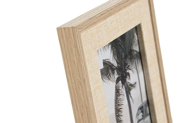 Elegant Natural Linen Effect Photo Frame, 20x25 cm Photos, Versatile Display Stand - Gomix Brands Outlet