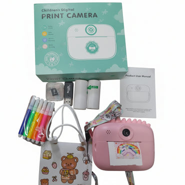 Budi Pink Children Digital Print Camera – Easy Photo Fun