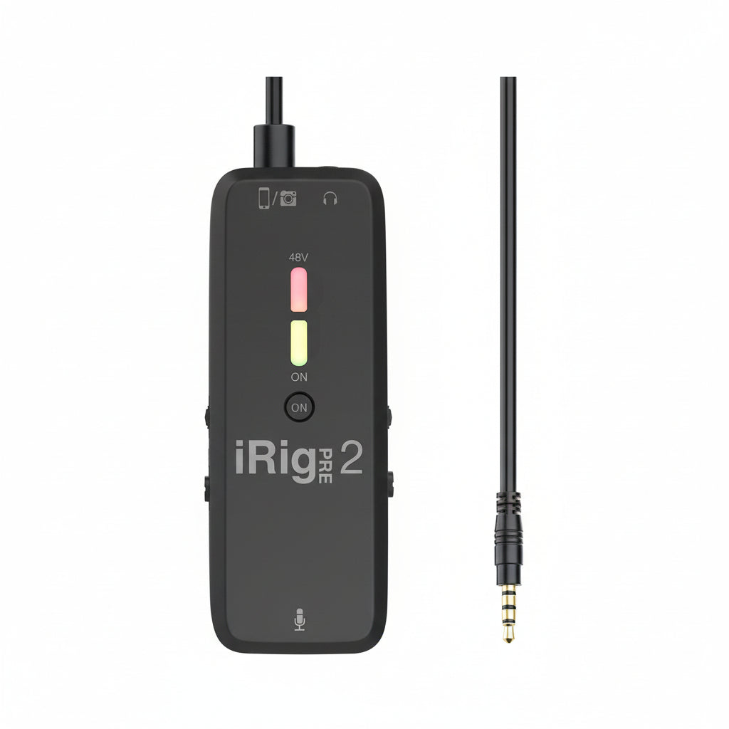 IK Multimedia iRig Pre 2 XLR Microphone Interface for DSLR and Smartphones