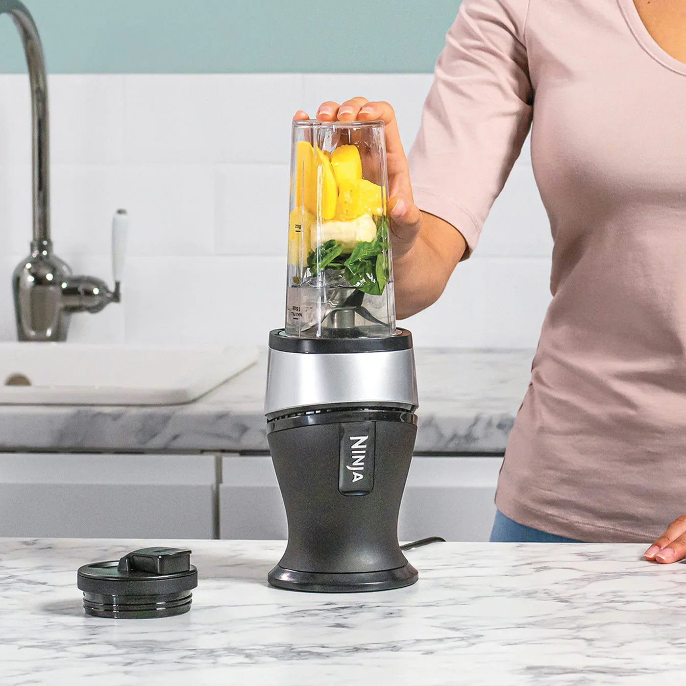 Ninja Nutri Slim 700W Personal Blender: Smoothies, Shakes, Travel Cups - Gomix Brands Outlet