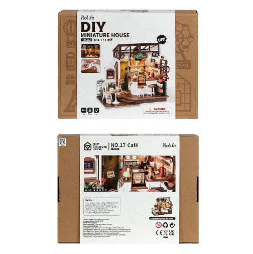 Robotime DIY Mini House No 17 Slow Life Café Miniature