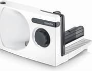 Powerful Electric Food Slicer with Stainless Steel Blade, Adjustable Thickness, Foldable Design