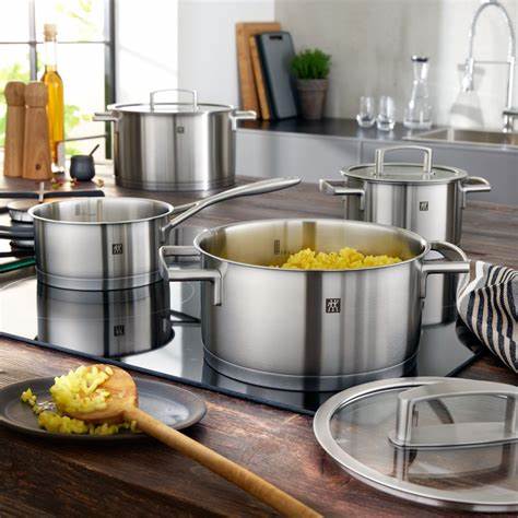 Zwilling Vitality 4-Piece Stainless Steel Cookware Set, Induction, Oven & Dishwasher Safe