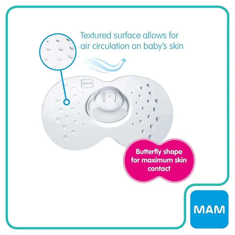 MAM Nipple Shields Size M: Soft Silicone Breastfeeding Protection with Carry Case - Gomix Brands Outlet