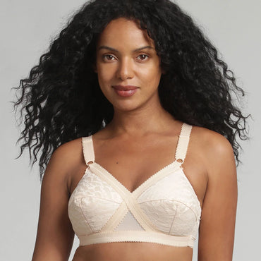 Playtex Cross Your Heart 556 Wireless Full Cup Bra for Ultimate Support Beige - Gomix Brands Outlet
