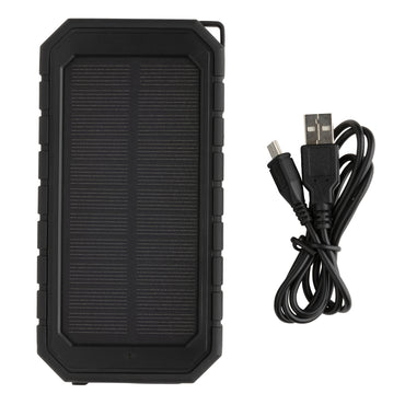 Portable 10,000mAh Solar Power Bank with 10W Wireless Charging & Flashlight