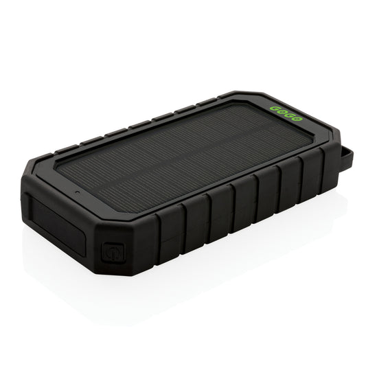 Portable 10,000mAh Solar Power Bank with 10W Wireless Charging & Flashlight