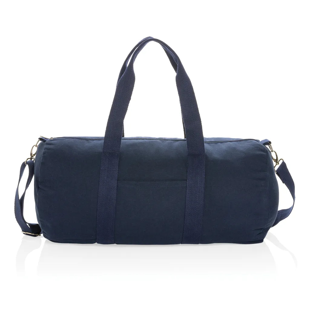 Impact Aware 285gsm Recycled Canvas Duffel Bag - Durable Navy Travel Bag