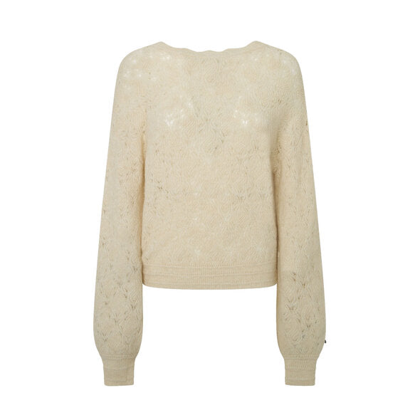 Pepe Jeans Helen Reversible Poulever Women's Sweater with Crochet Detail