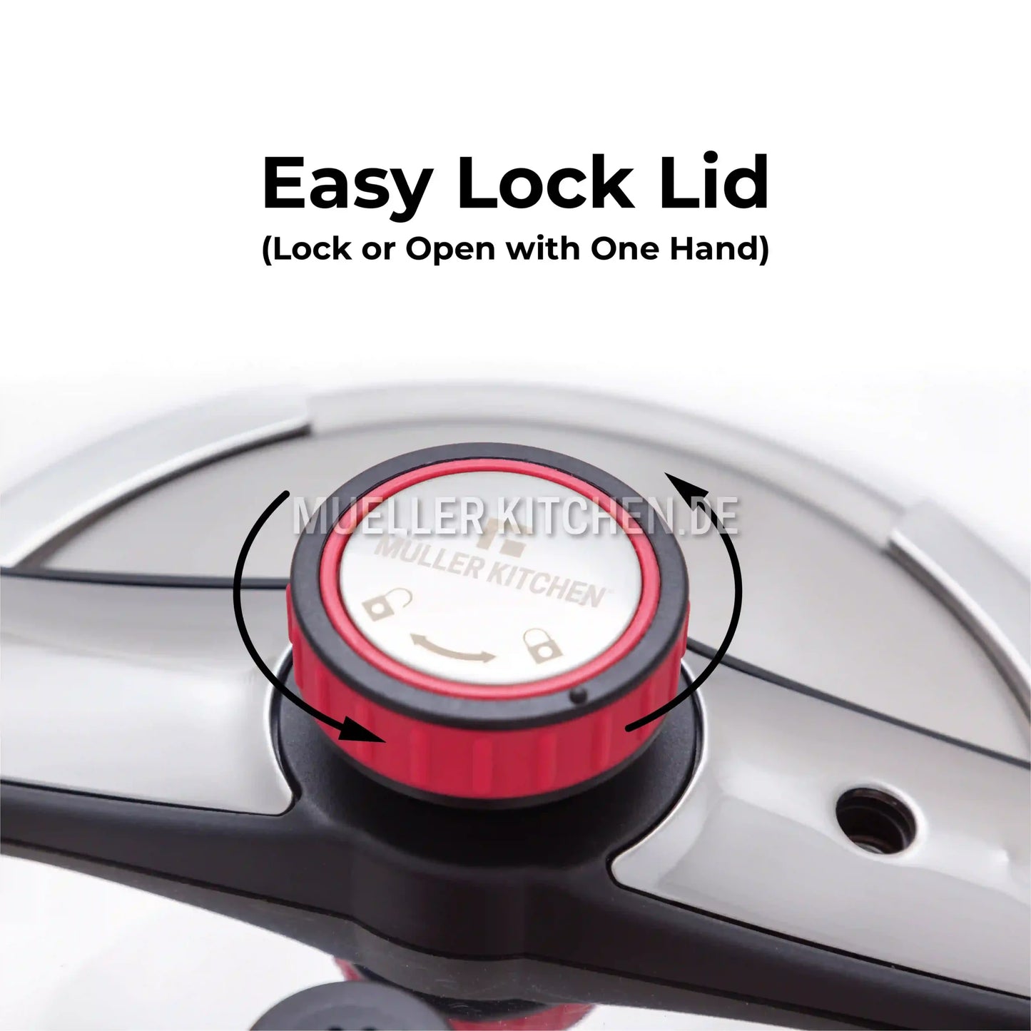 Premium 6L Stainless Steel Pressure Cooker with Dual Pressure Settings