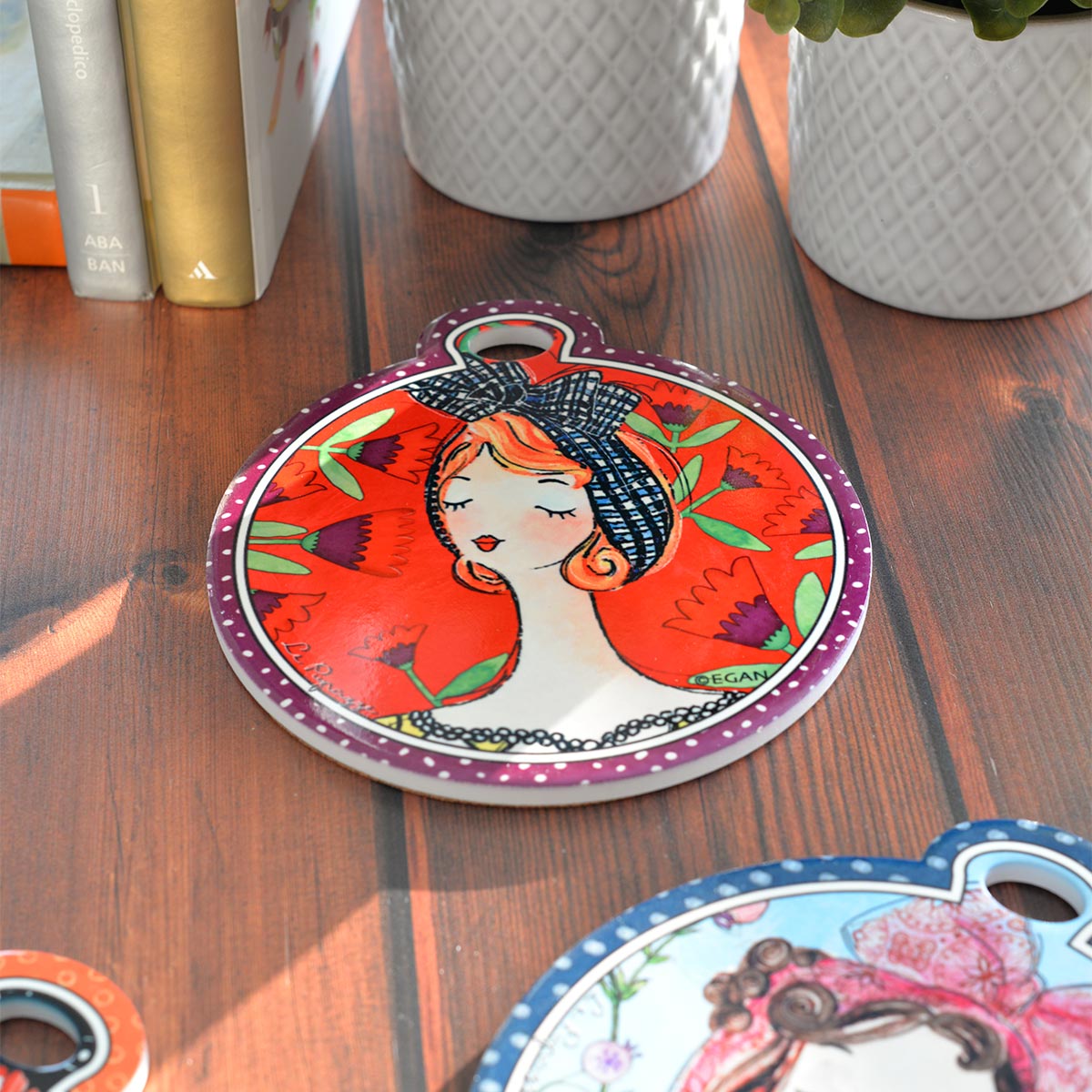 EGAN Le Pupazze Trivet Red 16x18 cm