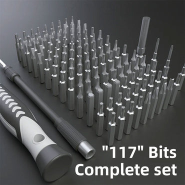 150 Piece Precision Screwdriver Set CRV-117 Magnetic Electronic Repair Kit