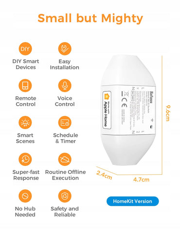 Refoss Smart Wi-Fi Switch MSS710 2-Pack 6973696567420
