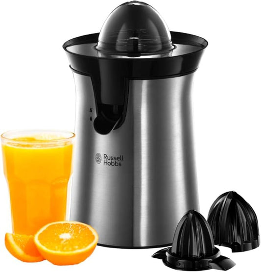 Russell Hobbs Compact 60W Electric Citrus Juicer with Dual Cones