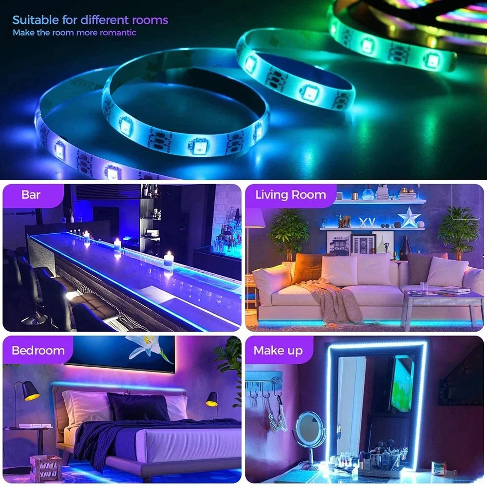 RGB 5050 Bluetooth LED Strip Music Sync 10-30m