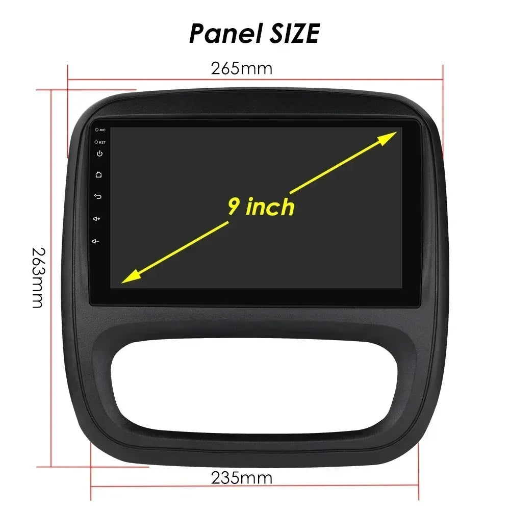 Android 12 Double DIN Car Radio for Renault Trafic - Gomix Brands Outlet