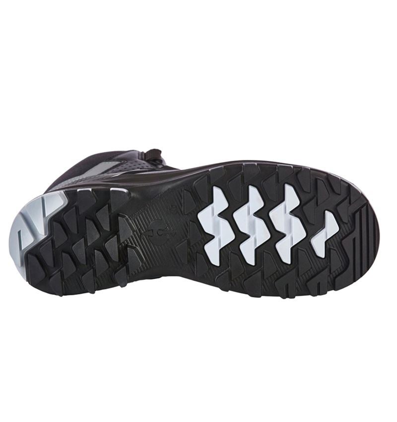 S3 Sawato Mid Safety Boots: Steel Toe, Puncture-Resistant, BOA® Fit, Black/Silver