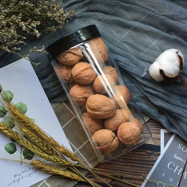 3pcs Empty Storage Jar with Lid 500ml Clear Plastic Bottle - Gomix Brands Outlet