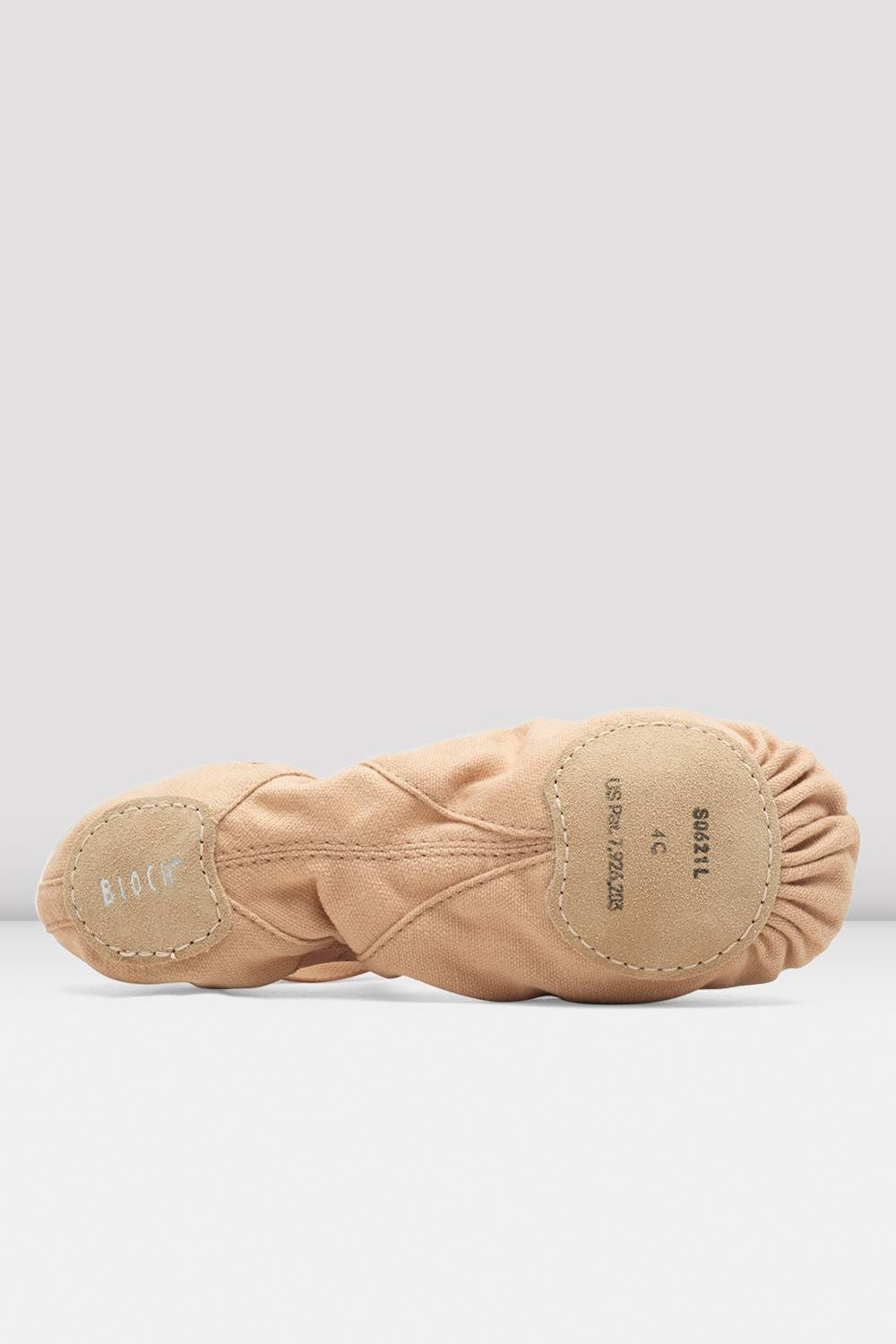 Professional Elastic Canvas Ballet Shoes Light Sand for Women
