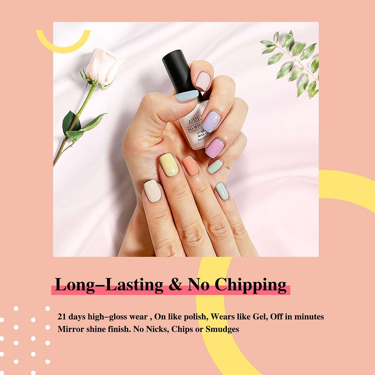 12-Color Summer Pastel Gel Nail Polish Kit 8ml Each