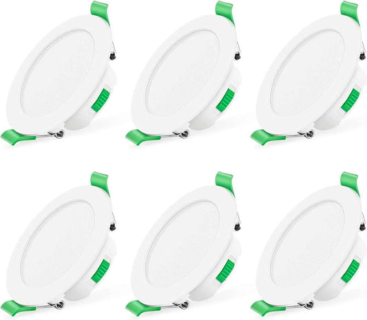 Ultra Slim Dimmable 7W LED Downlight with 3-Color Temperature, 6-Pack - Gomix Brands Outlet