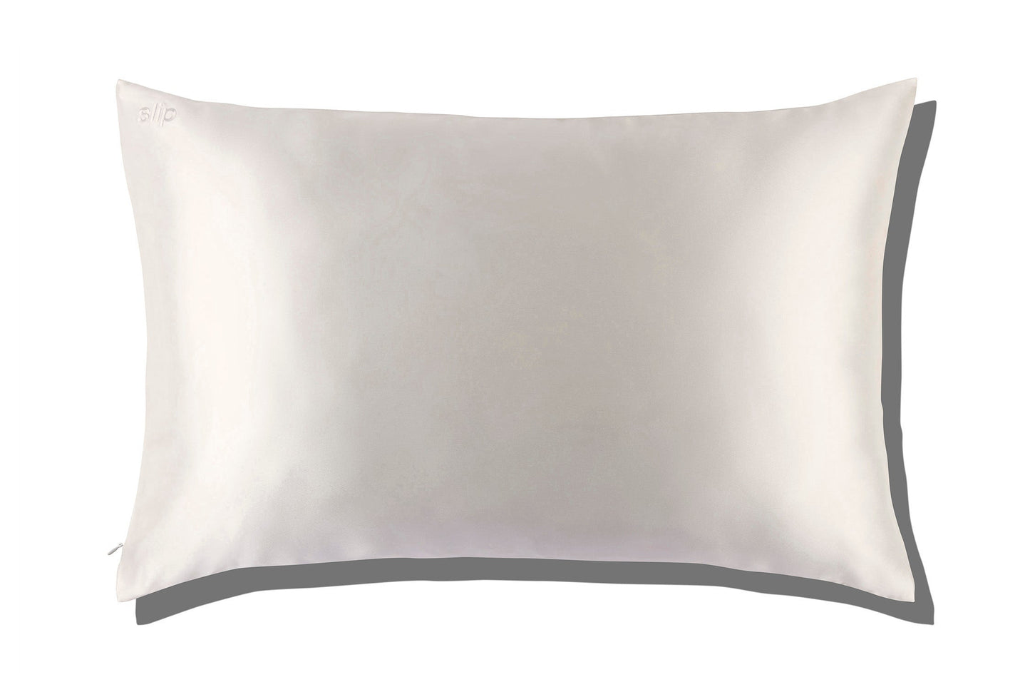 Luxury White Queen Zippered Silk Pillowcase – Anti-Aging Sleep Care