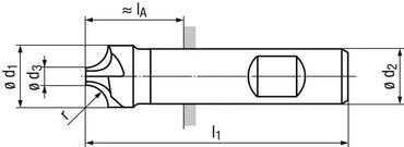 itp HSSE Quarter Round Profile Milling Cutter Ø19/R1.25 Universal for Metalworking - Gomix Brands Outlet