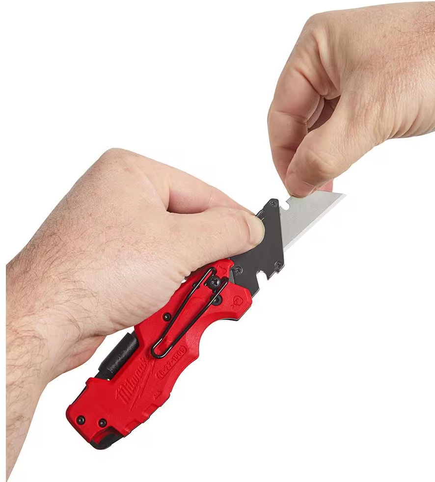 Milwaukee FASTBACK 6-in-1 Folding Utility Knife with Wire Stripper & Screwdriver