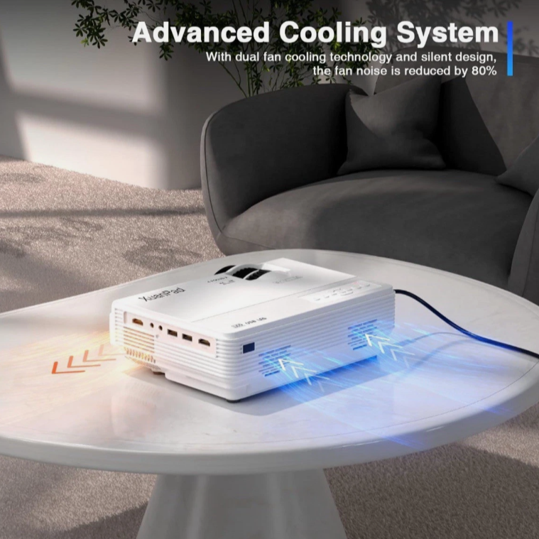 XuanPad K8 1080p LED Home Theater Projector Portable