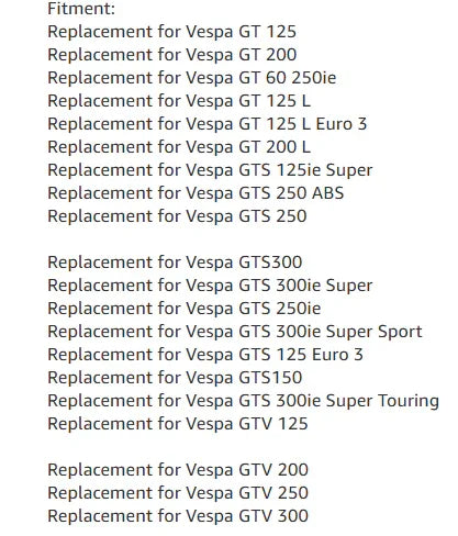 Motorcycle Extended Foot pegs for Vespa: Enhanced Comfort, Durability, Style, Easy Installation - Gomix Brands Outlet