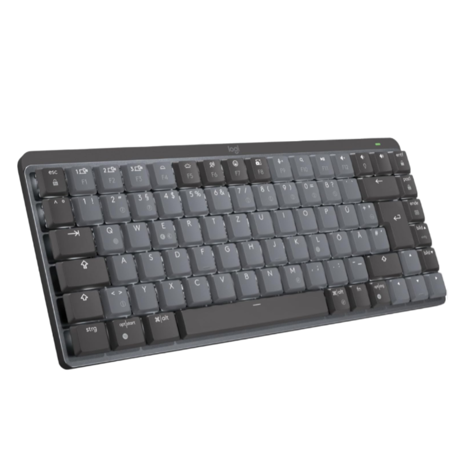 Black keyboard on a white background