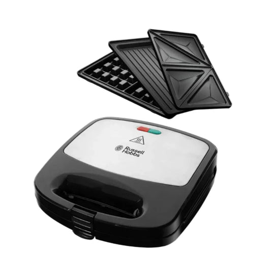 Russell Hobbs 3-in-1 Sandwich Toaster with Waffle & Grill Plates - Gomix Brands Outlet