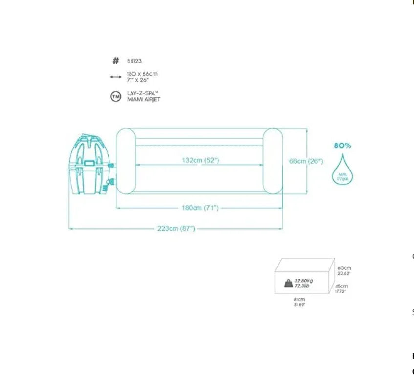 Bestway Lay-Z-Spa Miami AirJet 2-4-Person Inflatable Hot Tub - Gomix Brands Outlet