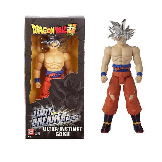 Dragon Ball Z Ultra Instinct Goku figure with packaging displayed.