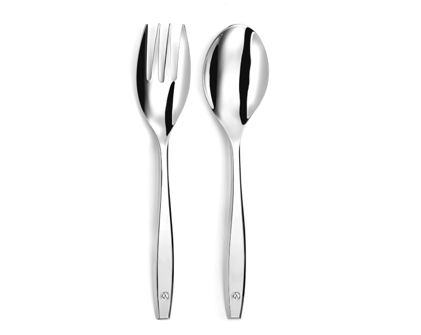 Lou Laguiole Figurine Mirror Stainless Steel Serving Cutlery Set.