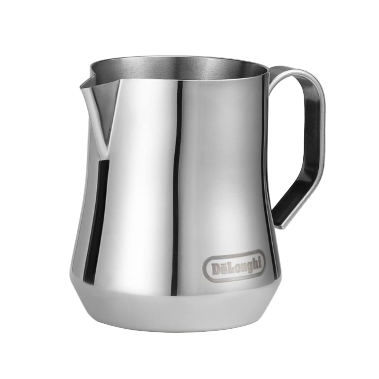 De'Longhi 350ml Stainless Steel Milk Frothing Pitcher with Ergonomic Handle