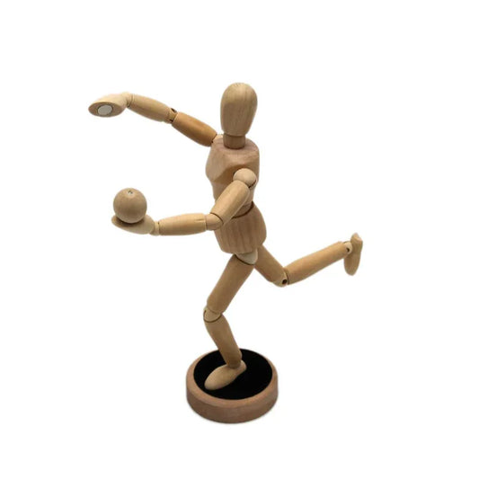 Paintersisters Articulated Magnetic Drawing Doll 20 cm High FSC Wood Manikin - Gomix Brands Outlet