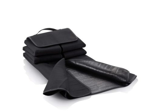 Portable Green Fleece Picnic Blanket Waterproof Outdoor Mat for Family Fun