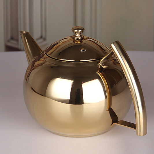 Premium Stainless Steel Teapot with Removable Infuser for Loose Leaf Tea