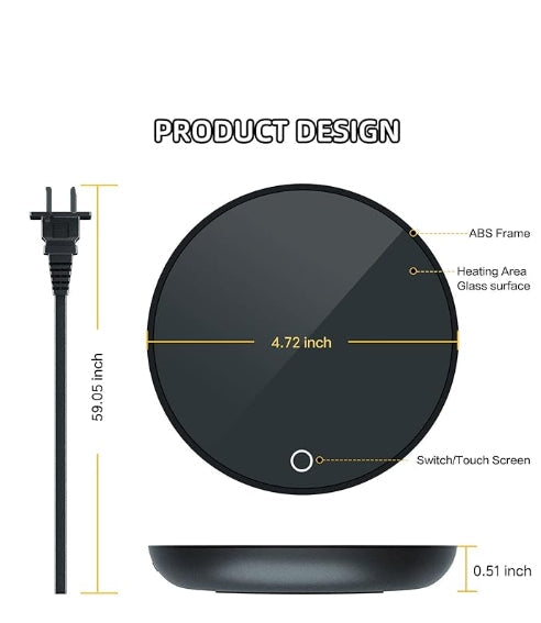 FAMYNGL Smart Cup Warmer Electric Coffee Mug Warmer
