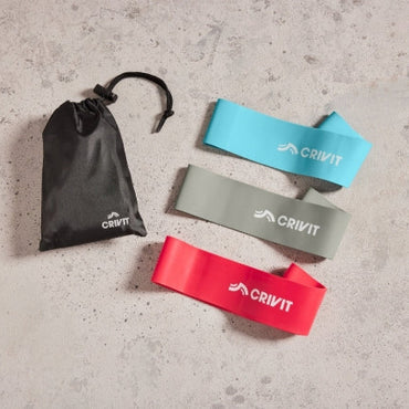 Crivit Mini Band Set 3-Piece Fitness Resistance Bands
