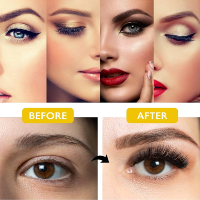 Chlffua 3D Magnetic Eyelashes Natural Look Waterproof Reusable