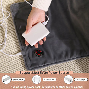 USB 5V Electric Heating Pad for Pain Relief 60x30cm