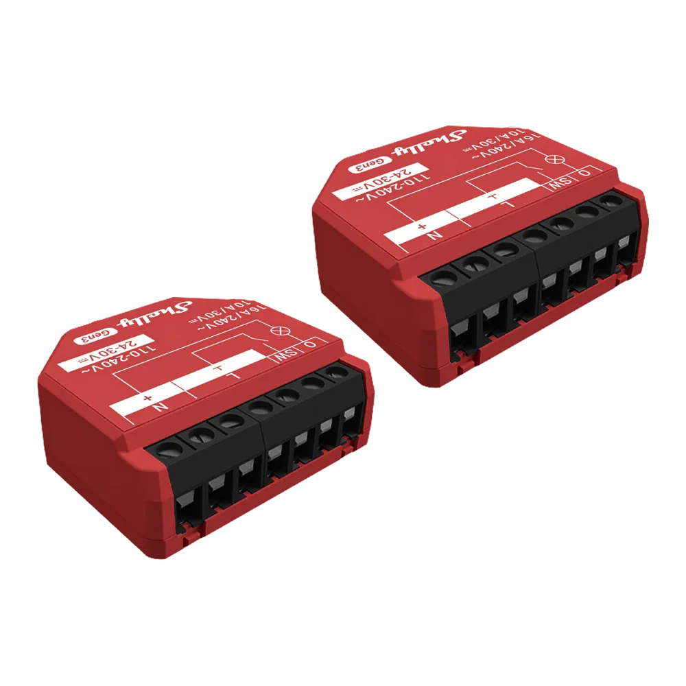 Shelly 1PM Gen3 Dual Relay Switch with Power Monitoring - Gomix Brands Outlet