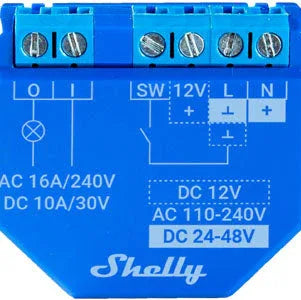 Shelly Plus 1 – Smart Switch with Potential-Free Contacts - Gomix Brands Outlet