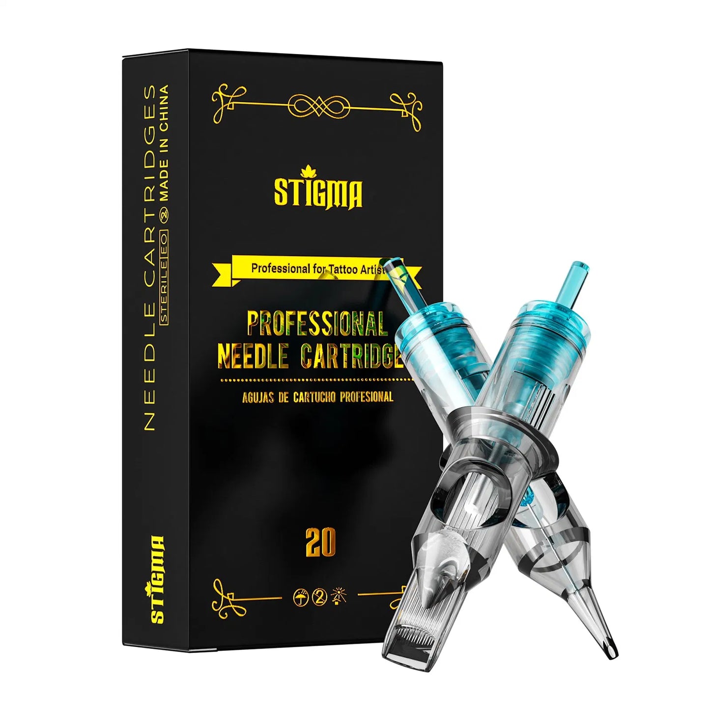 Stigma EN02B Professional Sterilized Membrane Tattoo Cartridge Needles for Rotary Machines